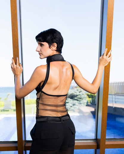 Eterna cut-out Bodysuit